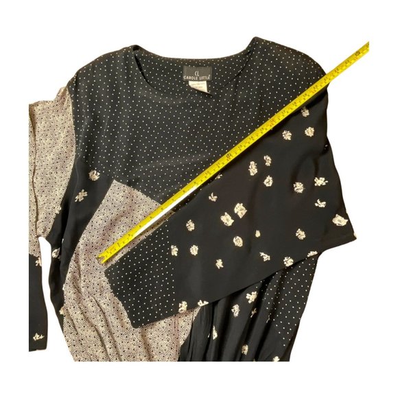 Carole Little Patchwork Geometric Midi dress with Shoulder Pads Size 14 - Picture 8 of 12